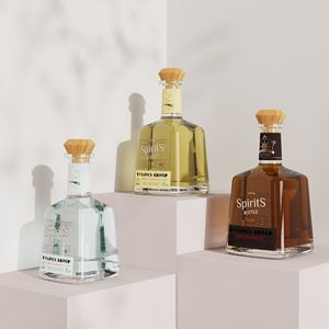 500ml Bouteilles en verre carrées Super Flint pour boissons <span class=keywords><strong>sans</strong></span> <span class=keywords><strong>alcool</strong></span> Mini bouteilles de tequila pour cadeaux de Noël 2024 Jelly Candy Noodles - Product Image 6