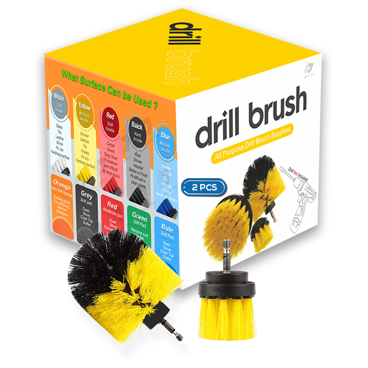 10 Pieces Electric Drill Cleaning Brush Power Scrubber Cleaning Brush Set