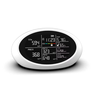 DM605 2024 <span class=keywords><strong>Nouveau</strong></span> type 10 en 1 Détecteur de dioxyde de carbone Analyseur de <span class=keywords><strong>gaz</strong></span> PM2.5 PM10 PM1.0 Mètre CO2 pour salle de classe scolaire - Product Image 1