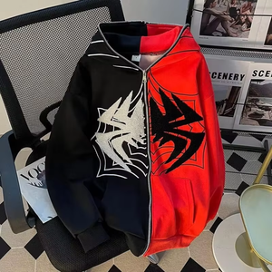 Shopify การจัดหาตัวแทนมีฮู้ดแมงมุมสำหรับผู้ชายเสื้อฮู้ดแบบดรอปชิปจากจีน - Product Image 2