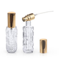 Bouteille d'emballage cosmétique de forme unique 10ml 15ml atomiseur d'échantillon bouteilles en verre de vaporisateur de parfum rechargeables avec le jet de brouillard fin