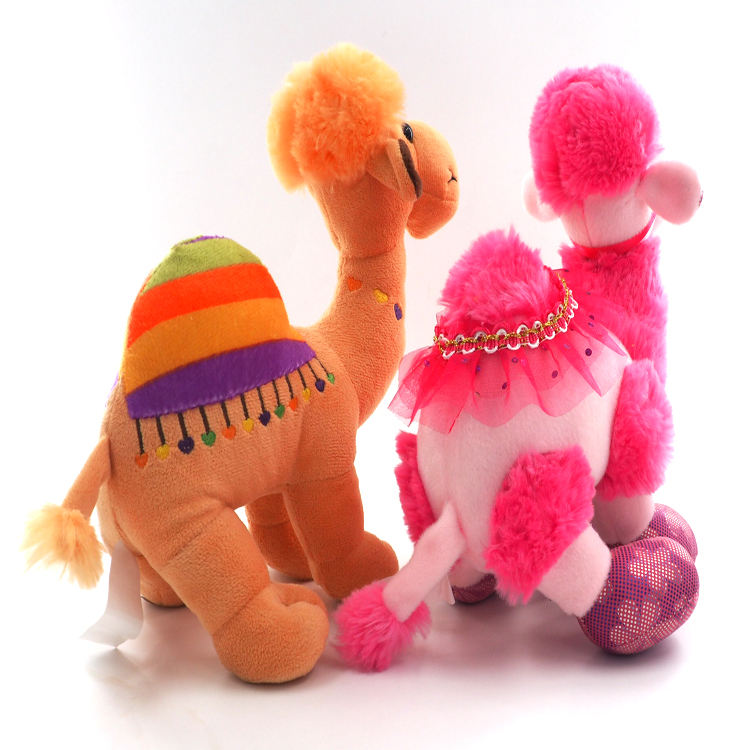 ドバイ最高のお土産ギフトぬいぐるみカラフルな立っているラクダの