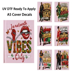 Juneteenth They Not Like Us - Adhesivos Decorativos con Pedrería Sintética para Cuadernos A5, Listos para Aplicar, para Cubiertas de Diarios - Product Image 1