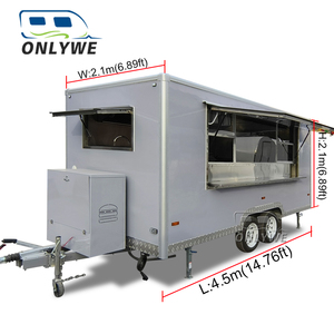 Thực phẩm di động Caravan cà phê Trailer Cửa Hàng Điện thoại di động Burger <span class=keywords><strong>Donut</strong></span> bỏng ngô thực phẩm xe tải phục vụ với nhà bếp đầy đủ để bán Hoa Kỳ - Product Image 2