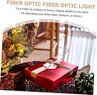 Décorations de table en fibre optique LED modernes blanches alimentées par piles AAA pour mariages, fêtes et banquets