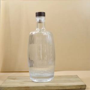 Bouteille <span class=keywords><strong>de</strong></span> whisky <span class=keywords><strong>vide</strong></span> <span class=keywords><strong>de</strong></span> haute qualité, bouteille en verre pour la vodka, bouteille <span class=keywords><strong>de</strong></span> liqueur <span class=keywords><strong>de</strong></span> 500 ml avec bouchon - Product Image 2