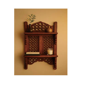 Étagère murale en <span class=keywords><strong>bois</strong></span>, étagère suspendue, étagères flottantes pour plantes pour le salon - Product Image 3