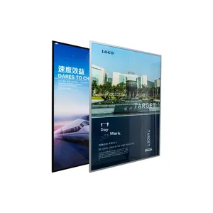 Nhà Sản Xuất Tùy Chỉnh Siêu Mỏng Sáng Tempered Glass Ánh Sáng Hộp Treo Tường <span class=keywords><strong>LED</strong></span> Hộp Đèn Cho Quảng Cáo - Product Image 1