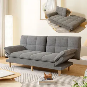 Multifunctionele Meubels Moderne Dag Woonkamer Love Seat Cama Plegable Opvouwbare Lederen Futon Bank Sofa De Luxe Slaapbank