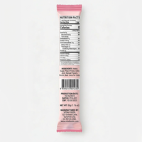 Sachet personnalisé imprimé mat à fermeture arrière, en plastique transparent biodégradable, résistant à l'humidité, pour emballage de sucettes glacées et de crème glacée