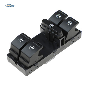 Interrupteur de commande de vitre électrique 5J0959858A pour <span class=keywords><strong>Skoda</strong></span> <span class=keywords><strong>Fabia</strong></span> <span class=keywords><strong>Roomster</strong></span> Superb - Product Image 1
