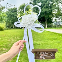 Nouvelle Arrivée Bouquets de Mariée Artificiels Modernes et Simples, Cadeaux de Mariage pour Demoiselles d'Honneur, Accessoires de Studio Photo, Couleur Personnalisable Facile