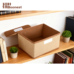 Contenedor de Almacenamiento de Tela <span class=keywords><strong>con</strong></span> Tapas, Cestas de Almacenamiento de Ropa Plegables, Organizador de Almacenamiento en Cubos - Product Image 6