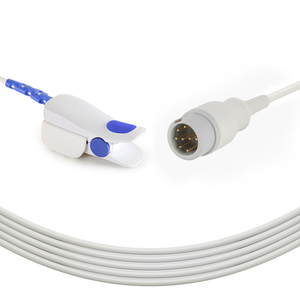 Wieder verwendbarer Spo2-Sensor für Edan IT20/iM20 <span class=keywords><strong>Mindray</strong></span> <span class=keywords><strong>T5</strong></span> Fingerclip-Sensor für Erwachsene Direkt anschluss der Spo2-Sonde Werkseitige Lieferung - Product Image 1