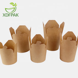 Scatole Alimentari Personalizzabili in Carta Kraft Monouso per Asporto, per Noodles e <span class=keywords><strong>Biscotti</strong></span>, Versione 2024 - Product Image 2