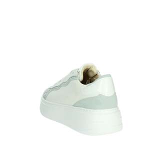 Zapatillas Donna K-10523 Bianco Rosa, Zapatos de Lona a la Moda - Product Image 2