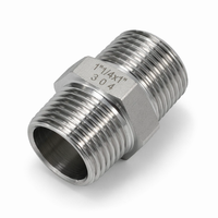 Raccord hexagonal réducteur en acier inoxydable 304 BSPP BSPT, lisse, 1/2-3/8 1-1/4-1 pouce, barre pleine haute pression classe 3000 pour tuyauterie