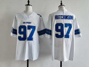 2026 Hoge Kwaliteit American Football Shirts Detroit Lions Shirt voor Heren - Product Image 1