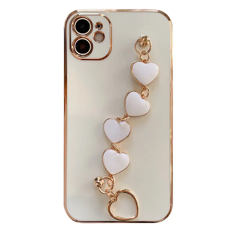 For iPhone Series Beautiful Luxury Phone Case Love Bracelet TPU+PC Phone Case For iPhone
