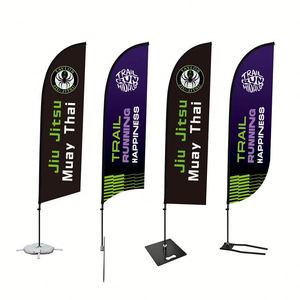 Drapeau plume personnalisé, léger, pliable et résistant aux UV pour lancement de boutique éphémère - Product Image 4