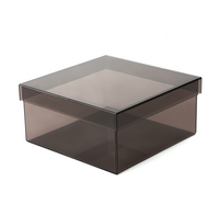 Boîte de présentation en acrylique transparente avec couvercle, boîte de rangement anti-poussière pour figurines, modèles et objets de collection
