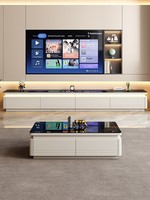 Meuble TV en bois massif pour salon, nouveau modèle 2153, table basse de luxe en roche, ensemble de meubles de rangement haut de gamme