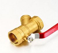 Vanne à boisseau sphérique en laiton DN15-DN50 avec filtre en Y et grille en acier inoxydable pour la plomberie industrielle