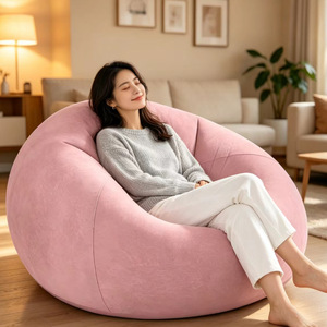 Fauteuil Gonflable Portable Personnalisé pour Intérieur et Extérieur, Chaise Longue Gonflable Floquée, Siège Pliable Type Pouf - Product Image 1