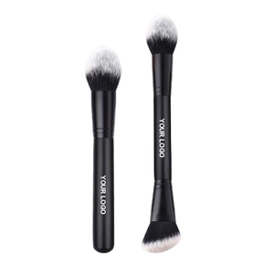 Spazzola obliqua per capelli in morbida fibra per capelli a doppia testa spazzola per ombretto in polvere per Make Up pennelli strumento di bellezza - Product Image 1