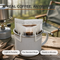 Filtre à café suspendu étanche avec conception de suspension stable pour la préparation du café en camping en extérieur