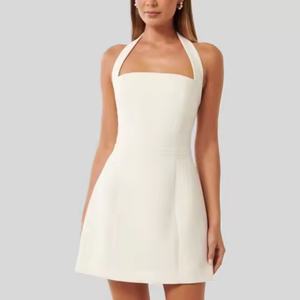 ชุดเดรสฤดูร้อนขายส่งสำหรับผู้หญิง ชุดเดรสเรียบง่ายแบบไม่มีแขน ชุดมินิเดรสผ้าฝ้ายสำหรับผู้หญิง - Product Image 5