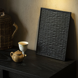 Yoshikawa <b>Small</b> Tea Stand Rectangle Solid Wood Dry Brewing <b>Tray</b> Multifunction Storage Display Tea Plate - Product Image 3