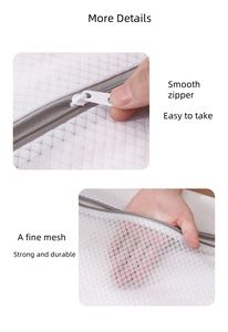 Großhandel Custom ized Logo gedruckt Easy Carry Wieder verwendbare Polyester Mesh Wäsche sack für feine Unterwäsche Wash Safe - Product Image 5