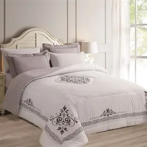 KOSMOS 新デザインデジタル印刷寝具シーツキングサイズベッド掛け布団セット