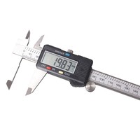 Pied à coulisse numérique en acier inoxydable 0-150 mm 0,01 mm avec écran LCD durable et conversion mm/pouces
