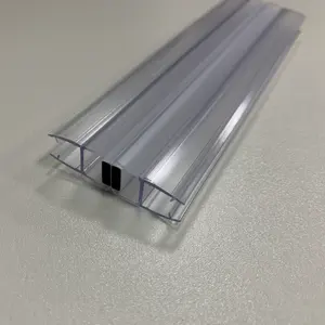 Striscia magnetica di alta qualità per porta in vetro per bagno guarnizione di tenuta trasparente in PVC impermeabile nella striscia magnetica in vetro per doccia
