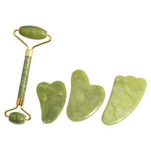 Herramienta de Masaje Facial Antienvejecimiento Natural DIY, Rodillo de Jade para Rostro y Cuerpo - Product Image 1