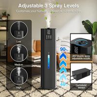 Humidificateur d'air ultrasonique intelligent à grande capacité, 8 L, remplissage par le haut, grand modèle sur pied, brume fraîche et chaude, pour la maison, la chambre à coucher