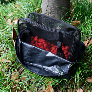 Sac en filet noir pour sécher les appâts de pêche, pour usage extérieur avec conception ventilée - Product Image 1