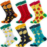 Chaussettes pour hommes personnalisées, originales, fantaisie, en coton jacquard, amusantes et tendance