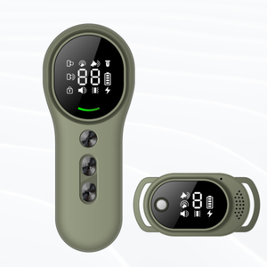 800 मीटर लंबी दूरी के कुत्ते प्रशिक्षण कॉलर-ipx7 वाटरप्रूफ, 16 स्तर का झटका/कंपन + 6 ध्वनियों + 3 छाल नियंत्रण मोड - Product Image 1