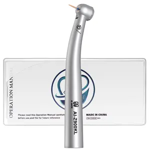 AI-Z900KL dental cabeça de turbina de ar padrão, handpiece, corpo inoxidável de alta velocidade, acoplador rápido tipo k com luz ótica para burs fg