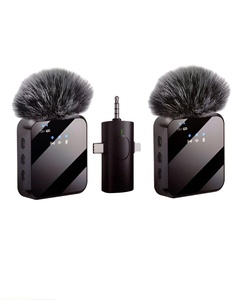 Portable Dual Mini <b>Wireless</b> Microphone 3 in 1 USB Noise Canceling Tiny Lavalier Microphone for Video Recording TikTok - Product Image 1