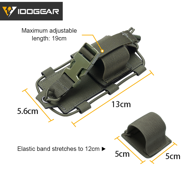 IDOGEAR MOLLE Walkie Talkie Pouch - Tactical Radio Holder