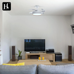 New design of thin <b>ceiling</b> fans with <b>lighted</b> blades, featuring application <b>control</b> and <b>remote</b> leveling installation - Product Image 6