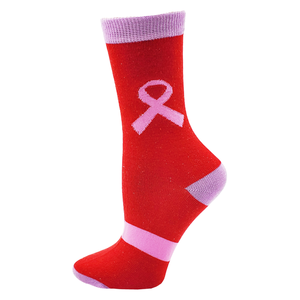 थोक गुलाबी रिबन नरम खेल जुर्राब महिला स्तन कैंसर जागरूकता मोजे - Product Image 4
