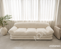 Ensemble de canapés modulaires en tissu compressé, emballés sous vide, en éponge, pour salon moderne, vente en gros