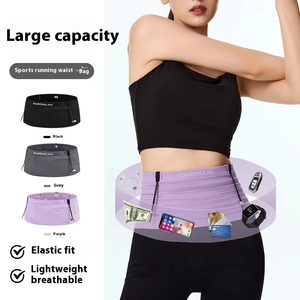 Vente en gros d'équipement de sport Marathon Sac de taille en néoprène Ceinture de course Fitness en plein air Cyclisme Logo Pochette de téléphone Stockage Sacs de jogging - Product Image 1