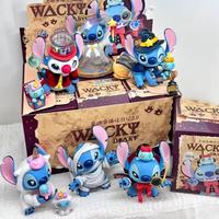 Figur Blind Box Stitch's Funny Diary 2.0: Figur Aksi Trendy Lilo & Stitch & Stand Dekoratif