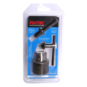 FIXTEC <span class=keywords><strong>Mandrin</strong></span> de perceuse à capacité de 1,5 à 13 mm, clé de <span class=keywords><strong>mandrin</strong></span> de 13 mm, mini perceuse électrique à percussion filaire et sans fil avec <span class=keywords><strong>adaptateur</strong></span> de <span class=keywords><strong>mandrin</strong></span> <span class=keywords><strong>SDS</strong></span> - Product Image 1